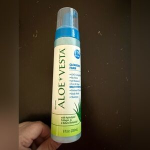 Aloe Vesta Cleansing Foam Multi Purpose: Perineal Cleanser Body Wash Shampoo 8oz